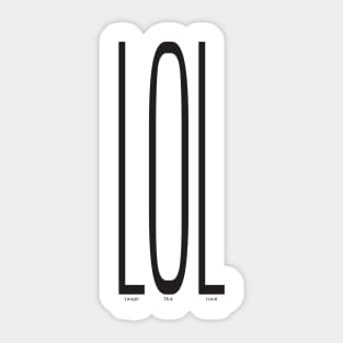 Texting: LOL (Laugh Out Loud) Sticker